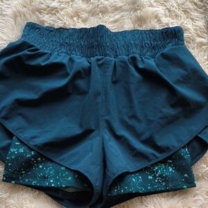 Women's Teal Athletic Shorts